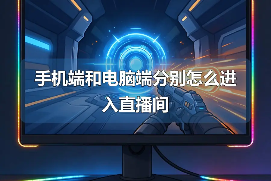 手机端和电脑端分别怎么进入直播间
